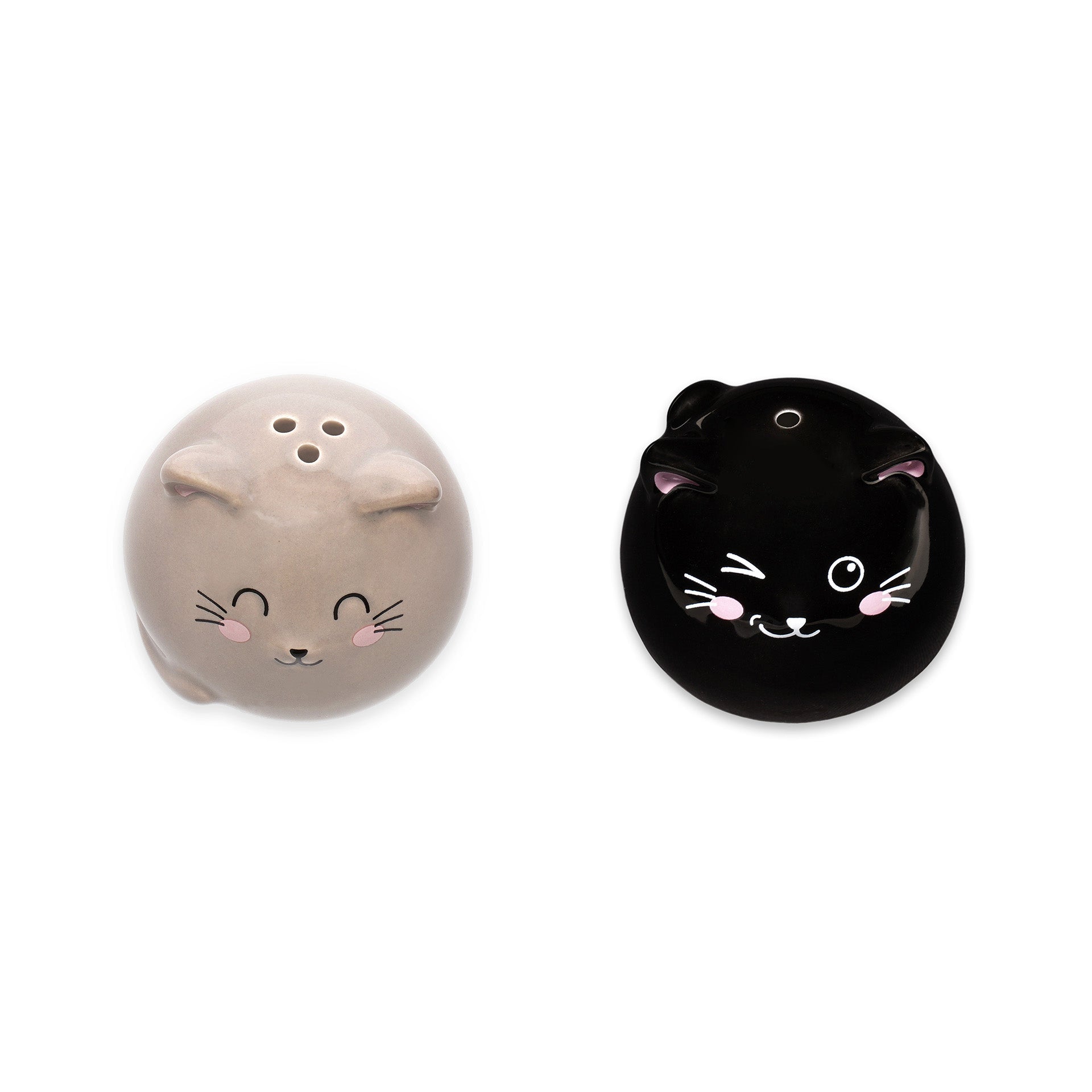 Legami keramische zout- en pepervaatjes set met kat-design bij De Gele Flamingo