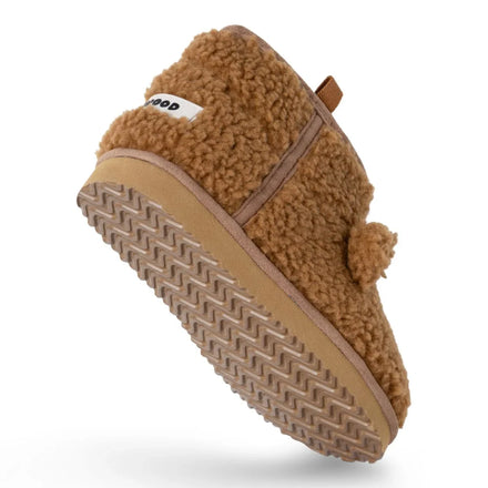 Liewood Alban Bear Pile Boot Pantoffels | Golden Caramel