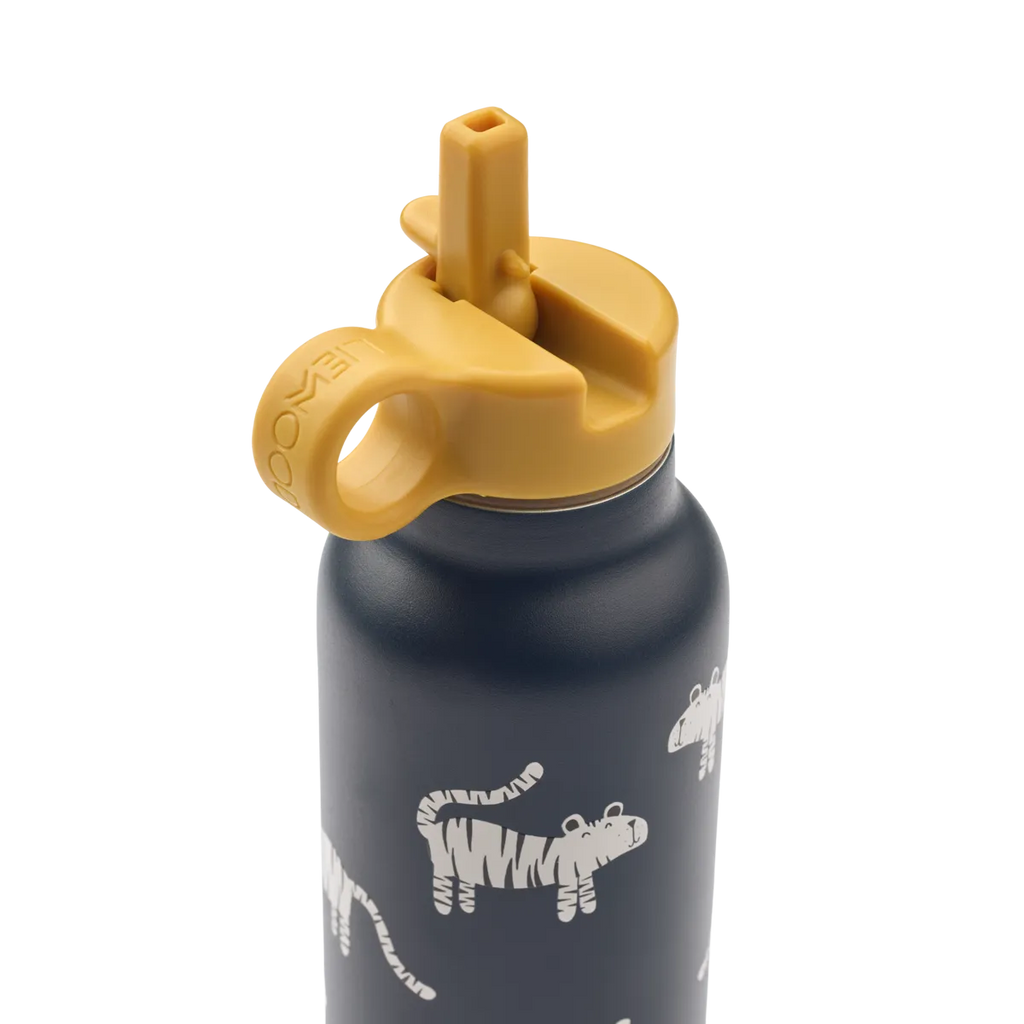 Liewood Falk RVS Drinkfles 500 ml | Tiger / Classic Navy