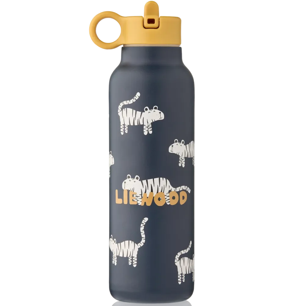 Liewood Falk RVS Drinkfles 500 ml | Tiger / Classic Navy