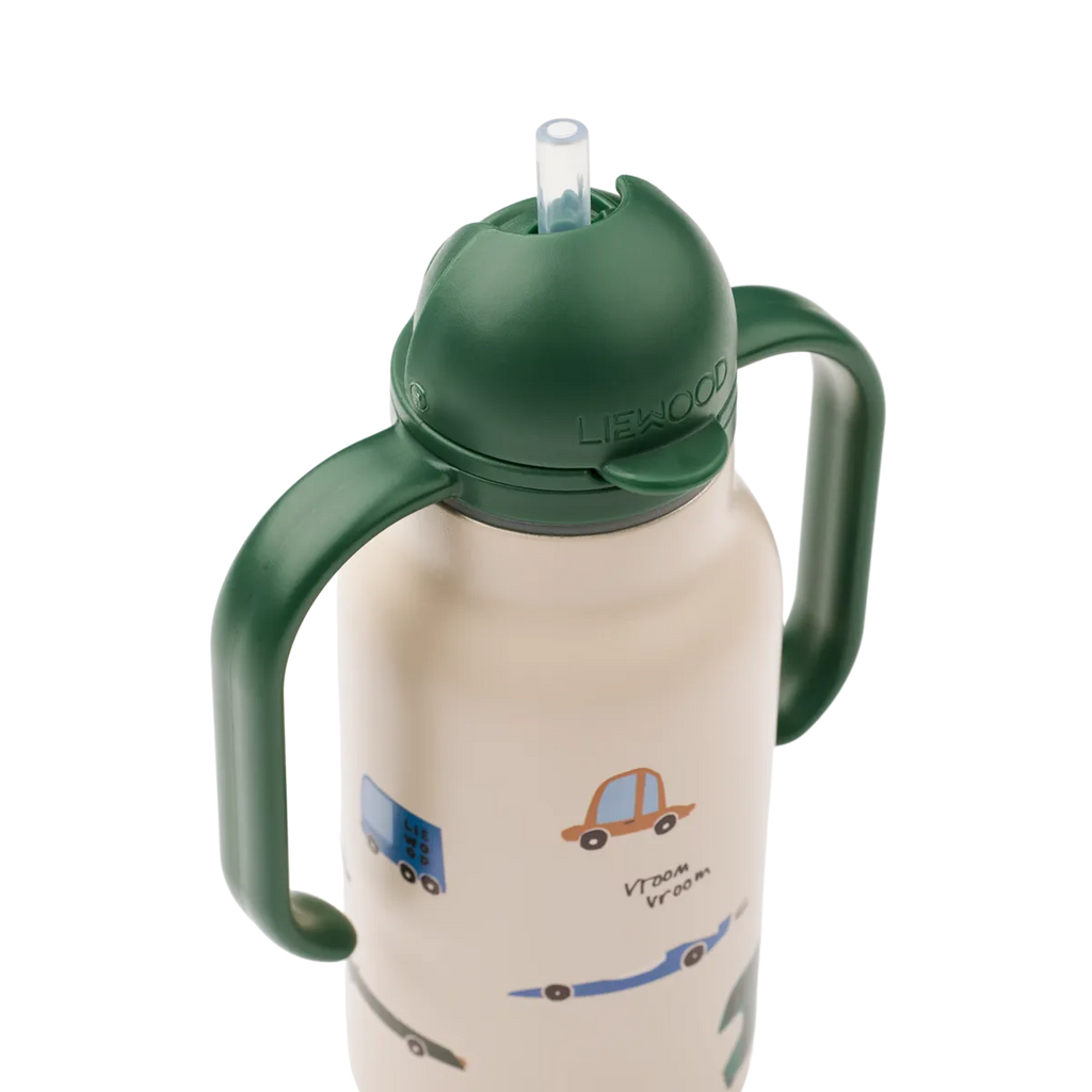 Liewood Kimmie RVS Drinkfles 250ml | Cars / Sandy