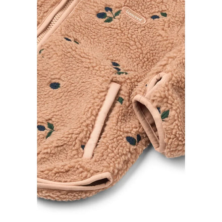 Liewood Mara Pile Jas | Berry / Pale Tuscany / Embroidery