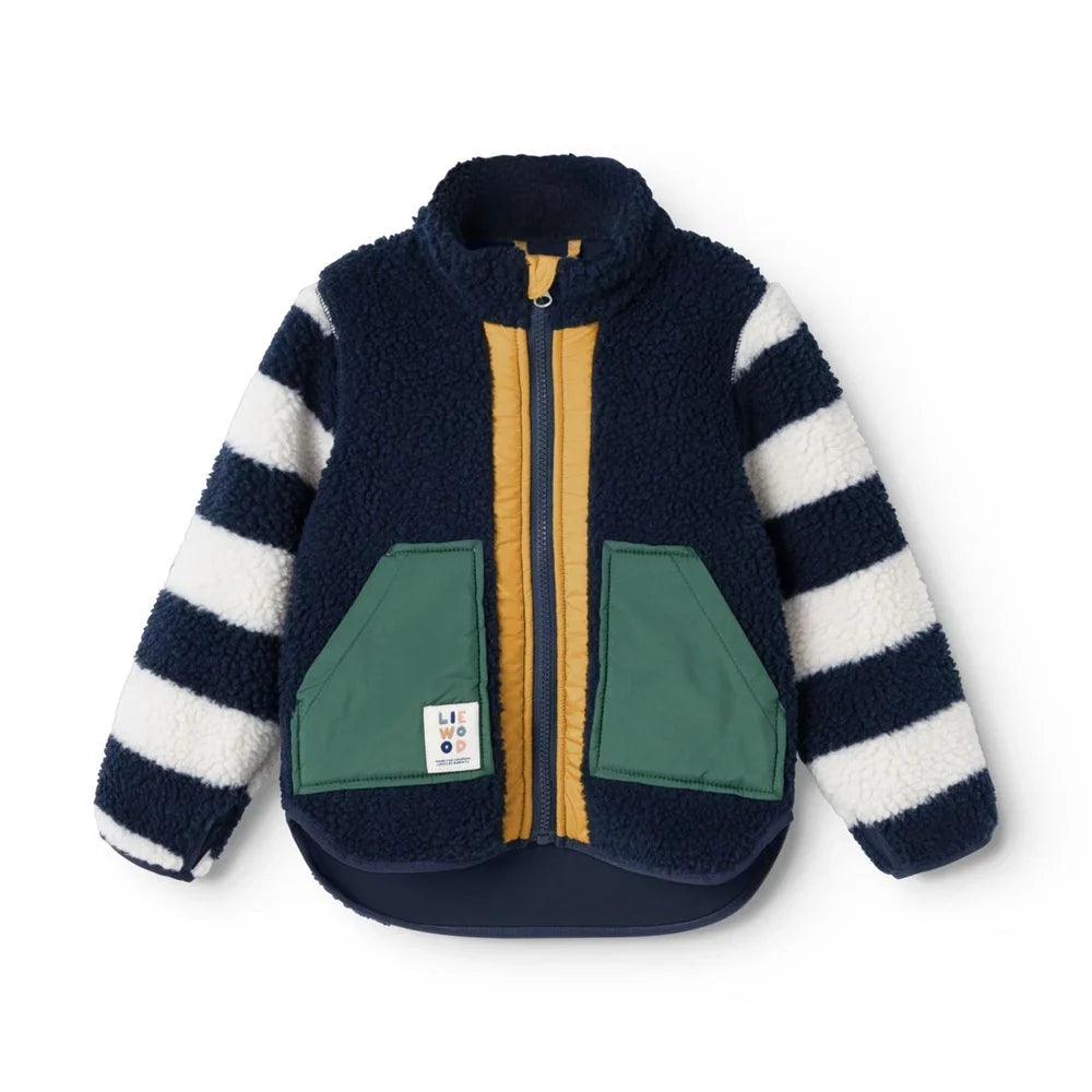 Liewood Noam Pile Jas | Classic Navy Multi Mix