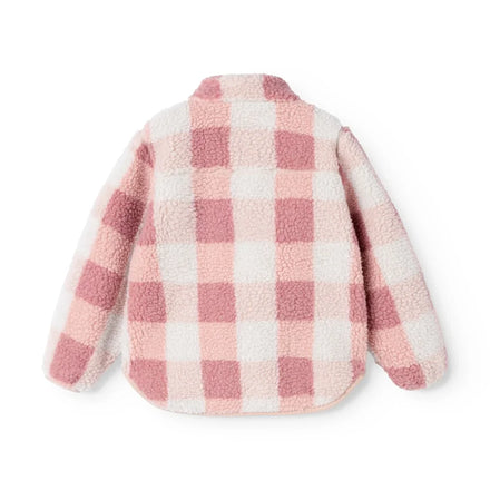 Liewood Nolan Pile Jas | Mega Check / Rose Blush