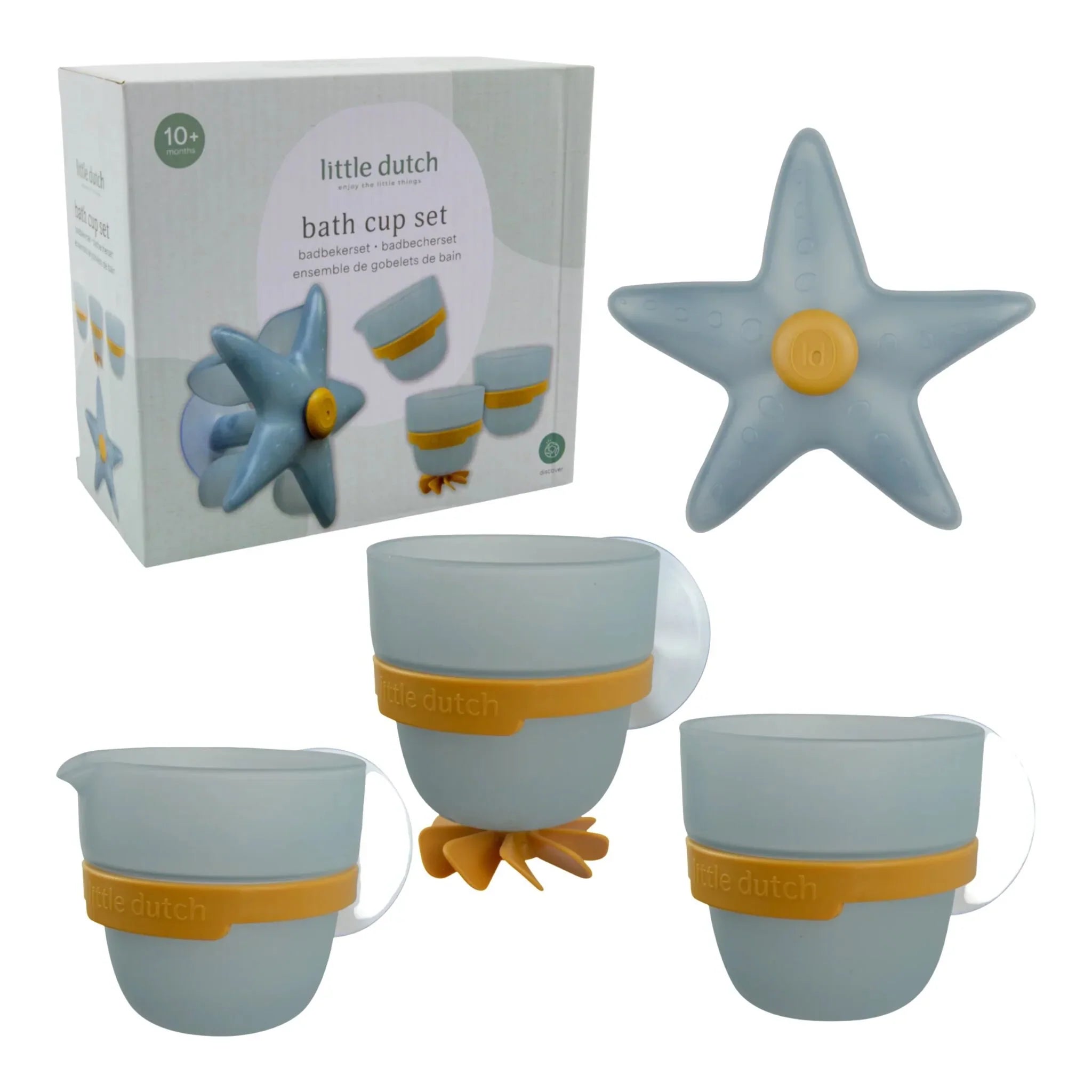 Little Dutch Badwand Bekers | Blauw