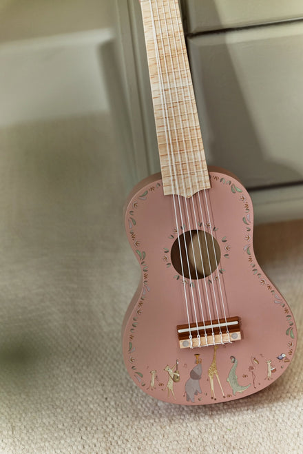 Little Dutch Houten Gitaar Safari Friends | Roze