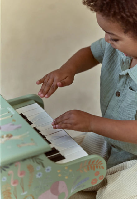 Little Dutch Houten Piano Safari Friends | Groen
