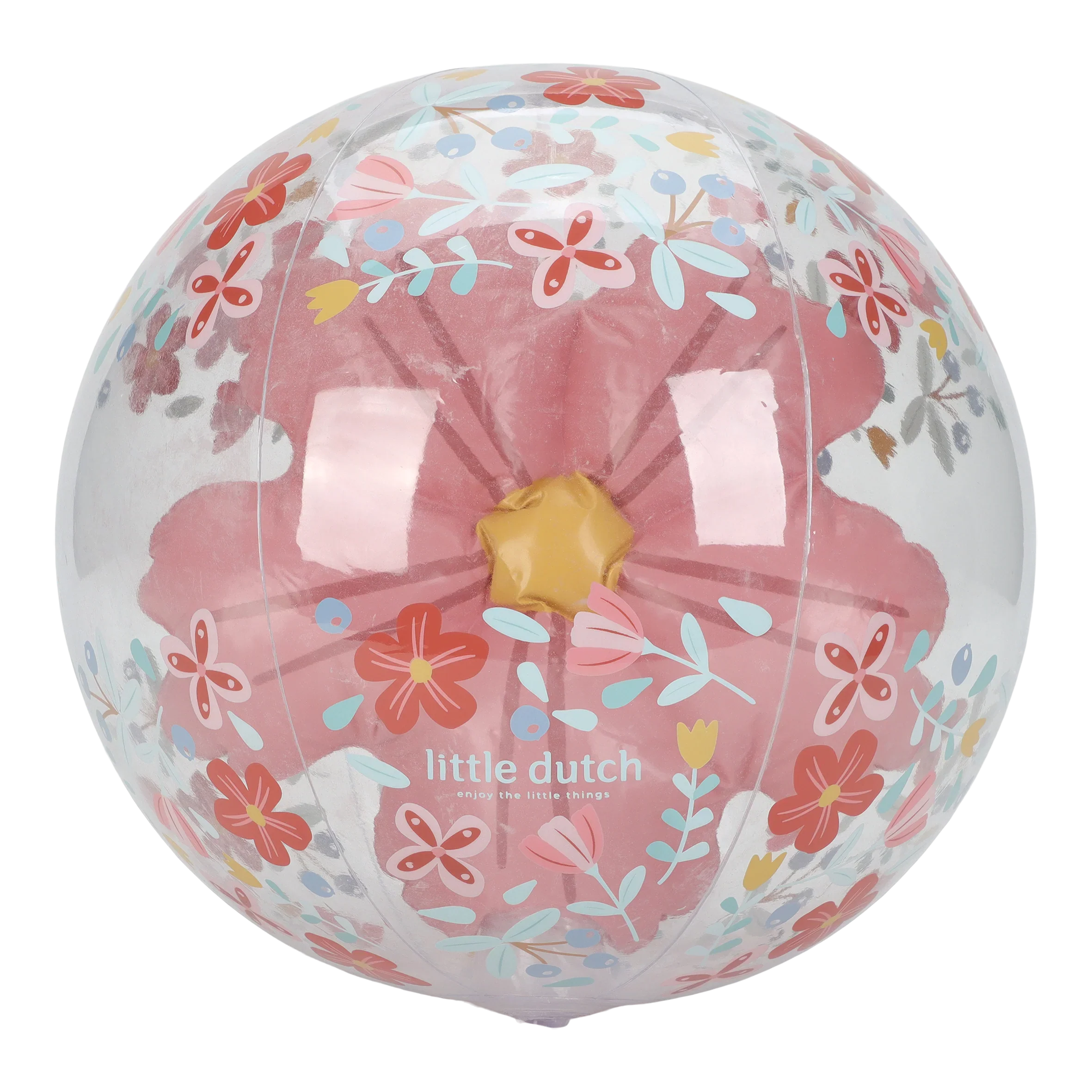 Little Dutch Strandbal 3D Bloem | Pink Flowers