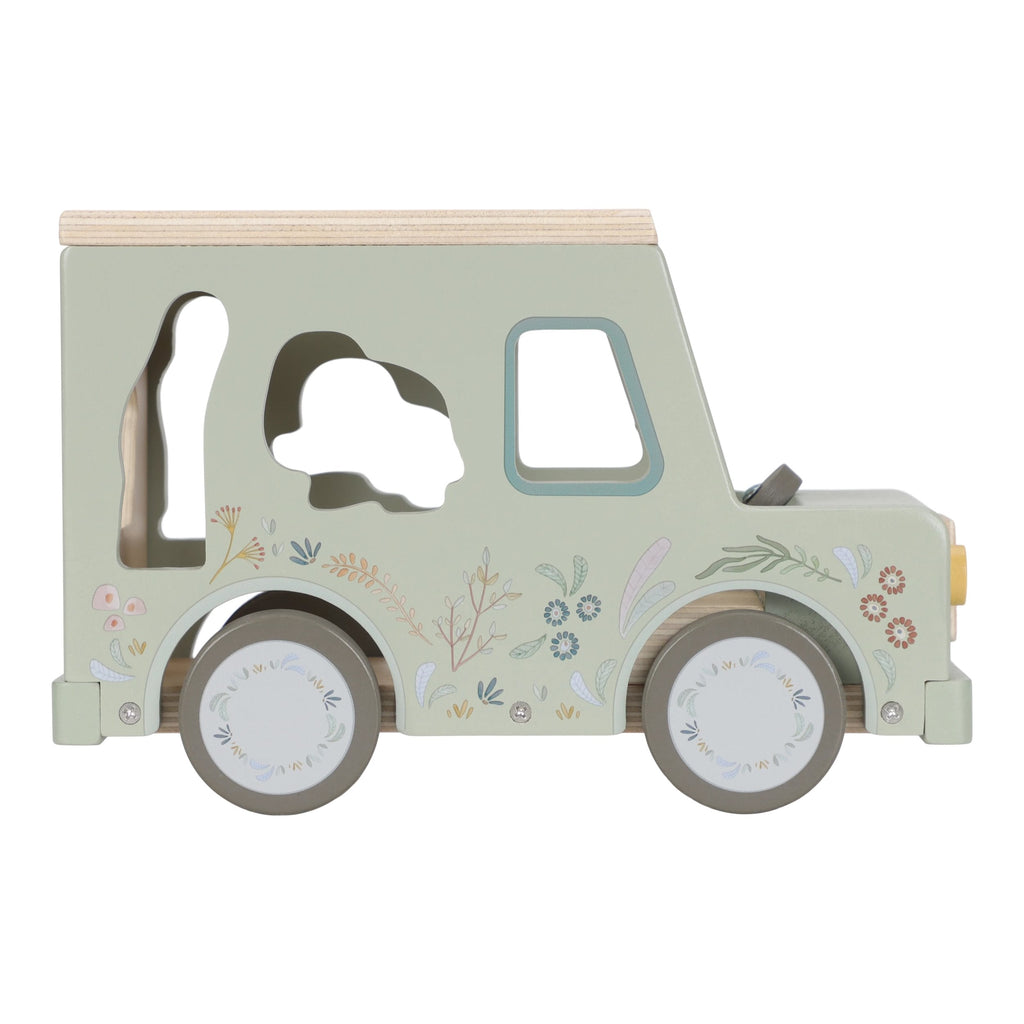 Little Dutch Houten Vormenstoof Safari Auto Safari Friends