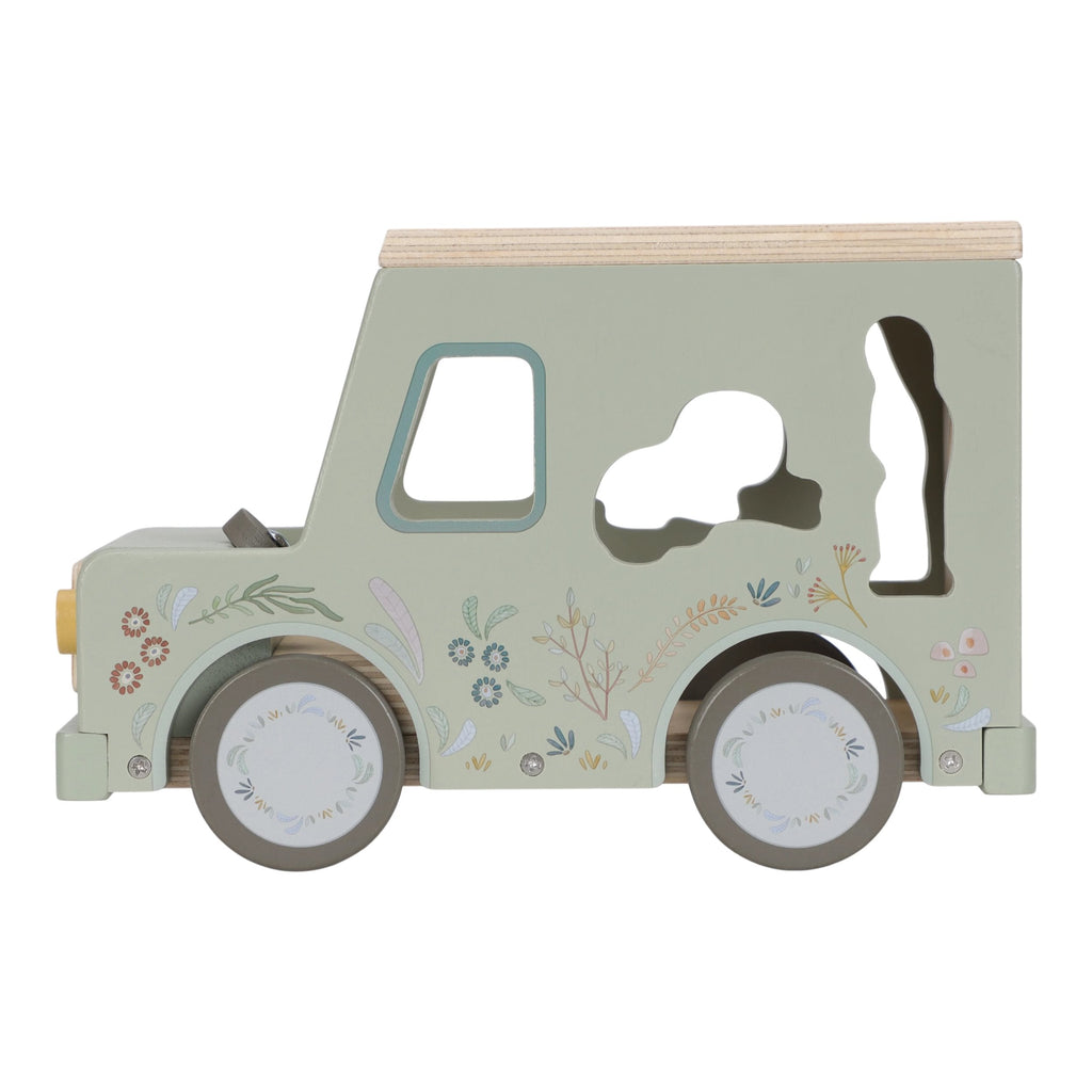 Little Dutch Houten Vormenstoof Safari Auto Safari Friends