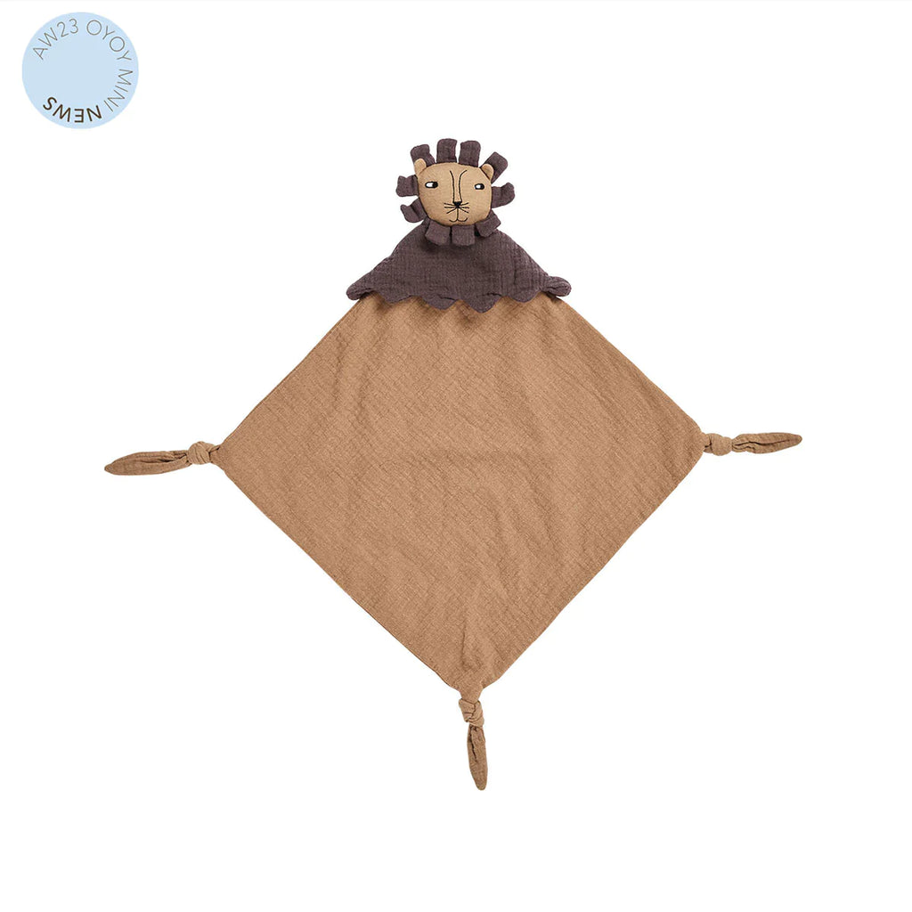 OYOY Knuffeldoekje Leeuw Lobo Lion Cuddle Cloth | Caramel