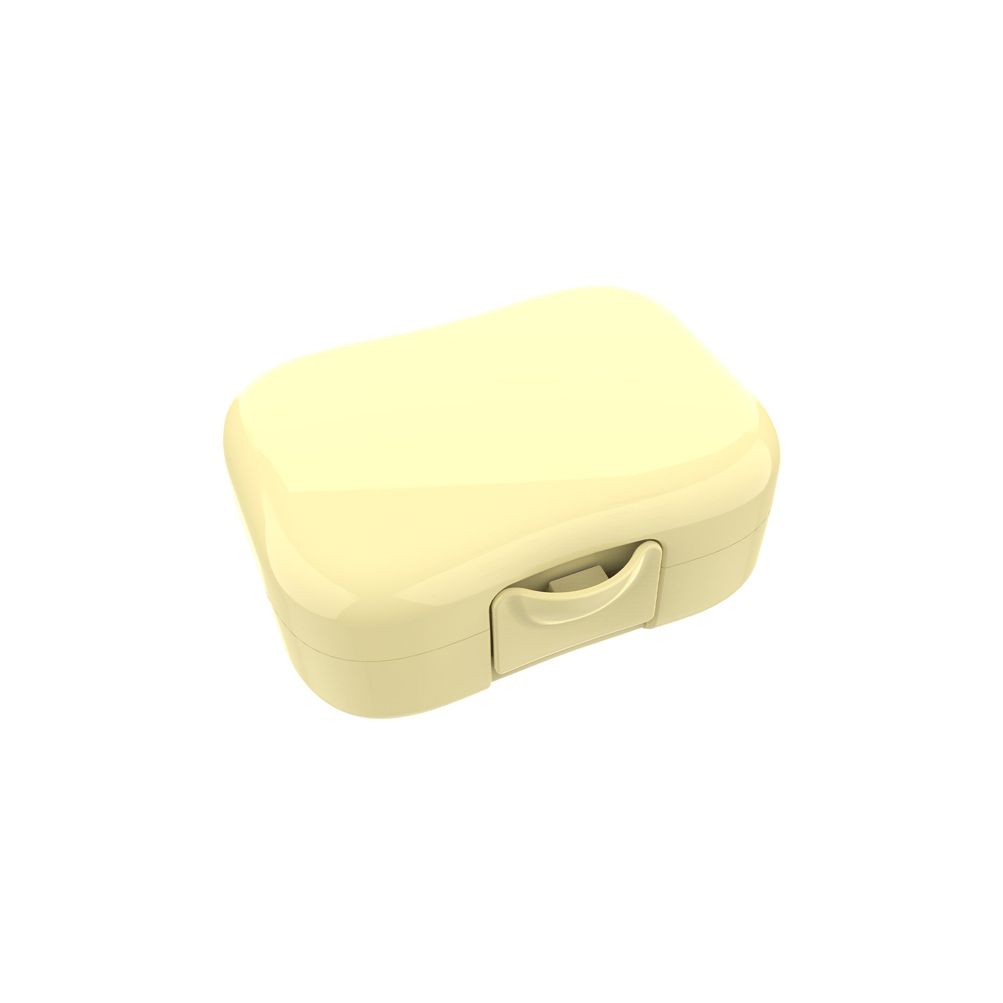 Lunch Buddies snackdoosje Pastel Uni Geel, compact fruit- en koekdoosje voor kinderen bij De Gele Flamingo
