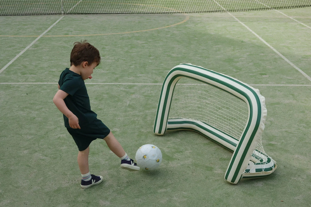 Konges Sløjd Opblaasbare Goal met Bal | Green Stripe