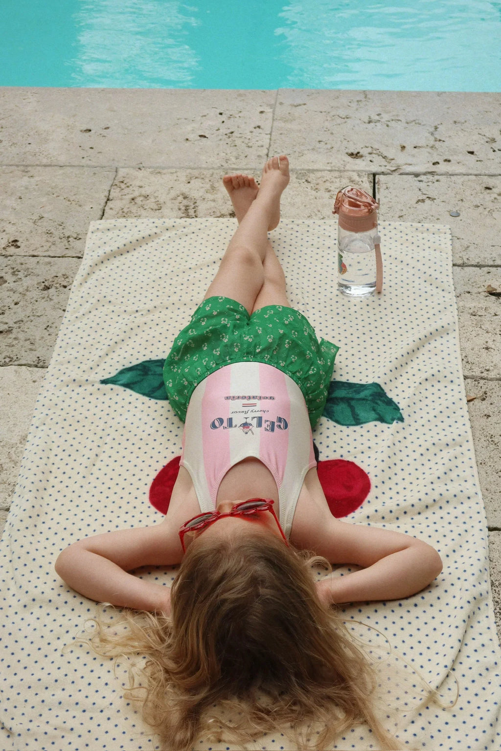 Konges Sløjd Badpak Pomia | Candy Stripe Rose