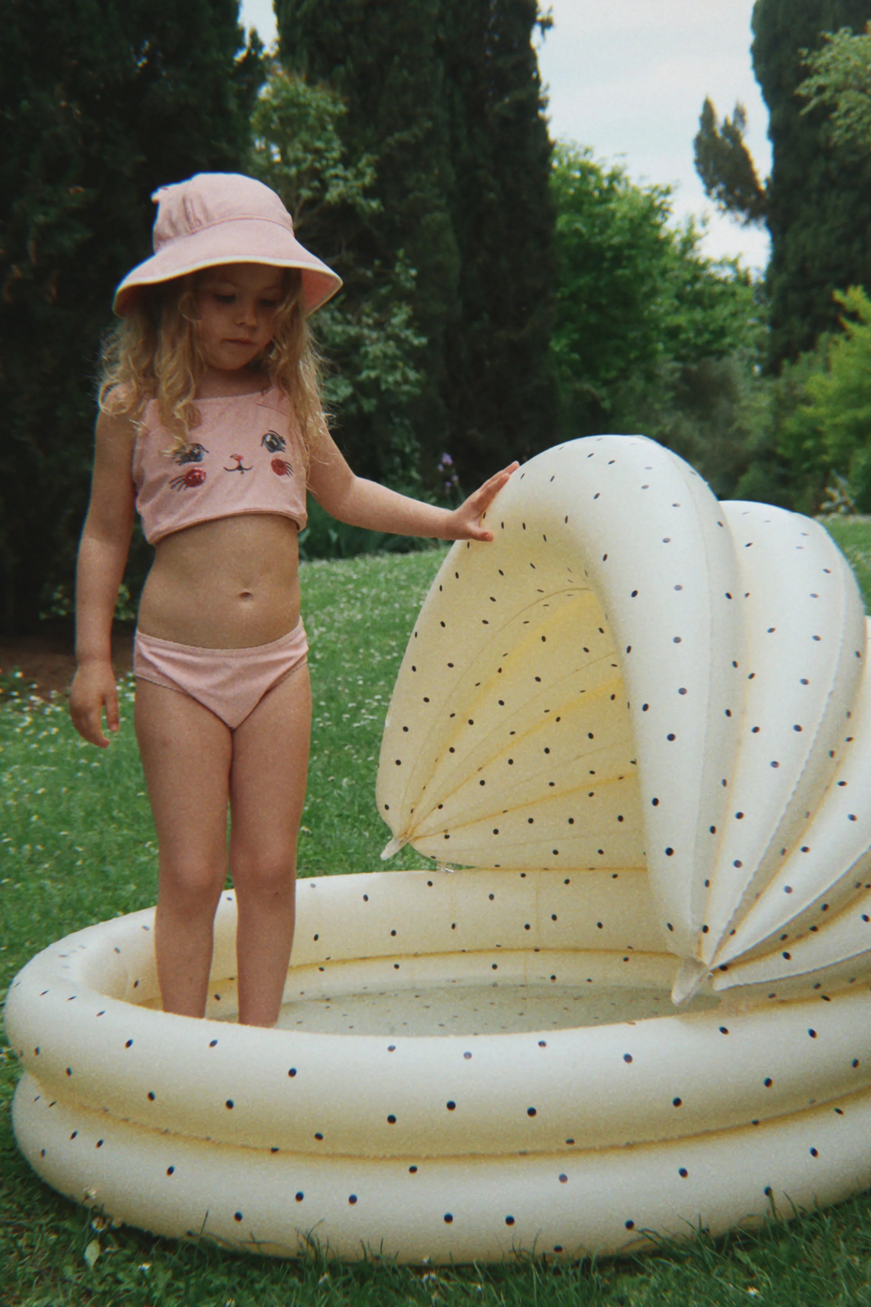 Konges Sløjd Zwembad Met Overkapping 110cm | Navy Dot