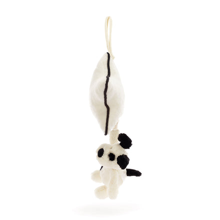 Jellycat Knuffel Bashful Black & Cream Puppy Muziek Babyspeeltje