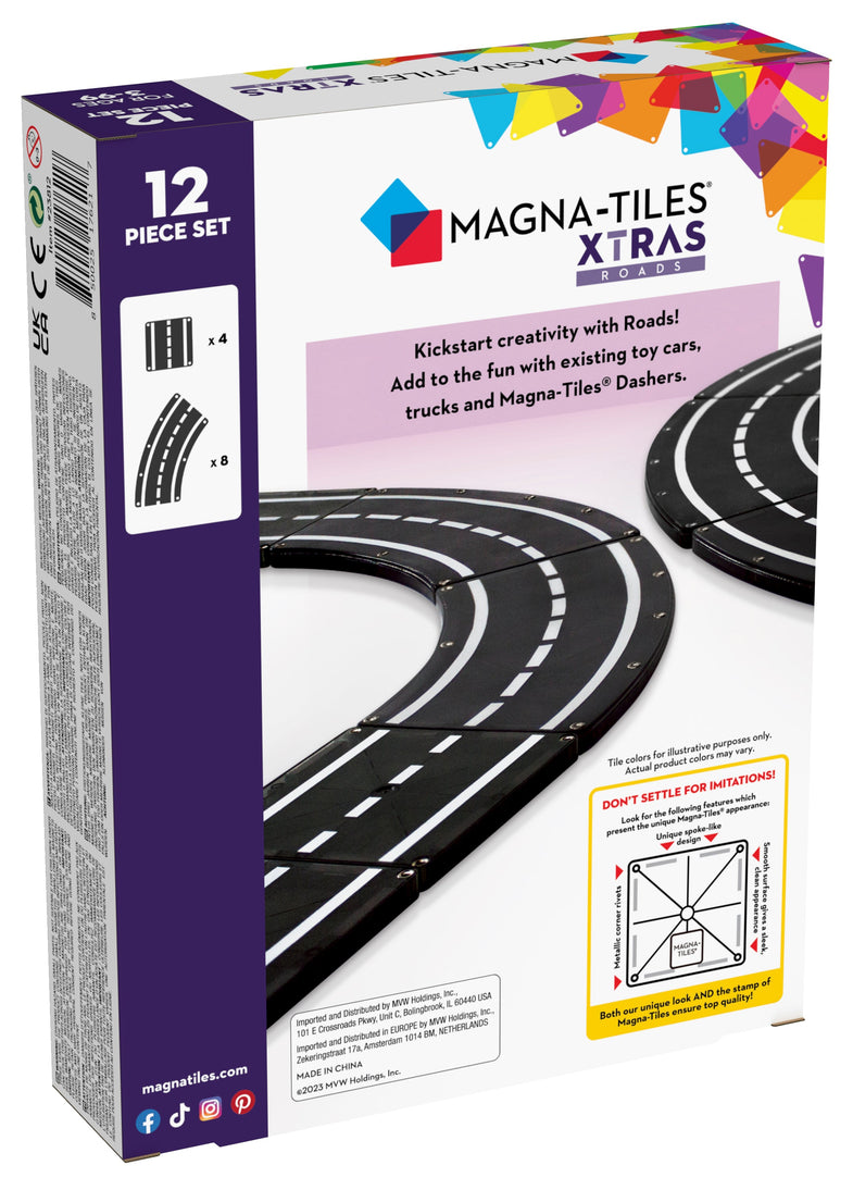 Magna-Tiles Wegtegels | 12 Stuks