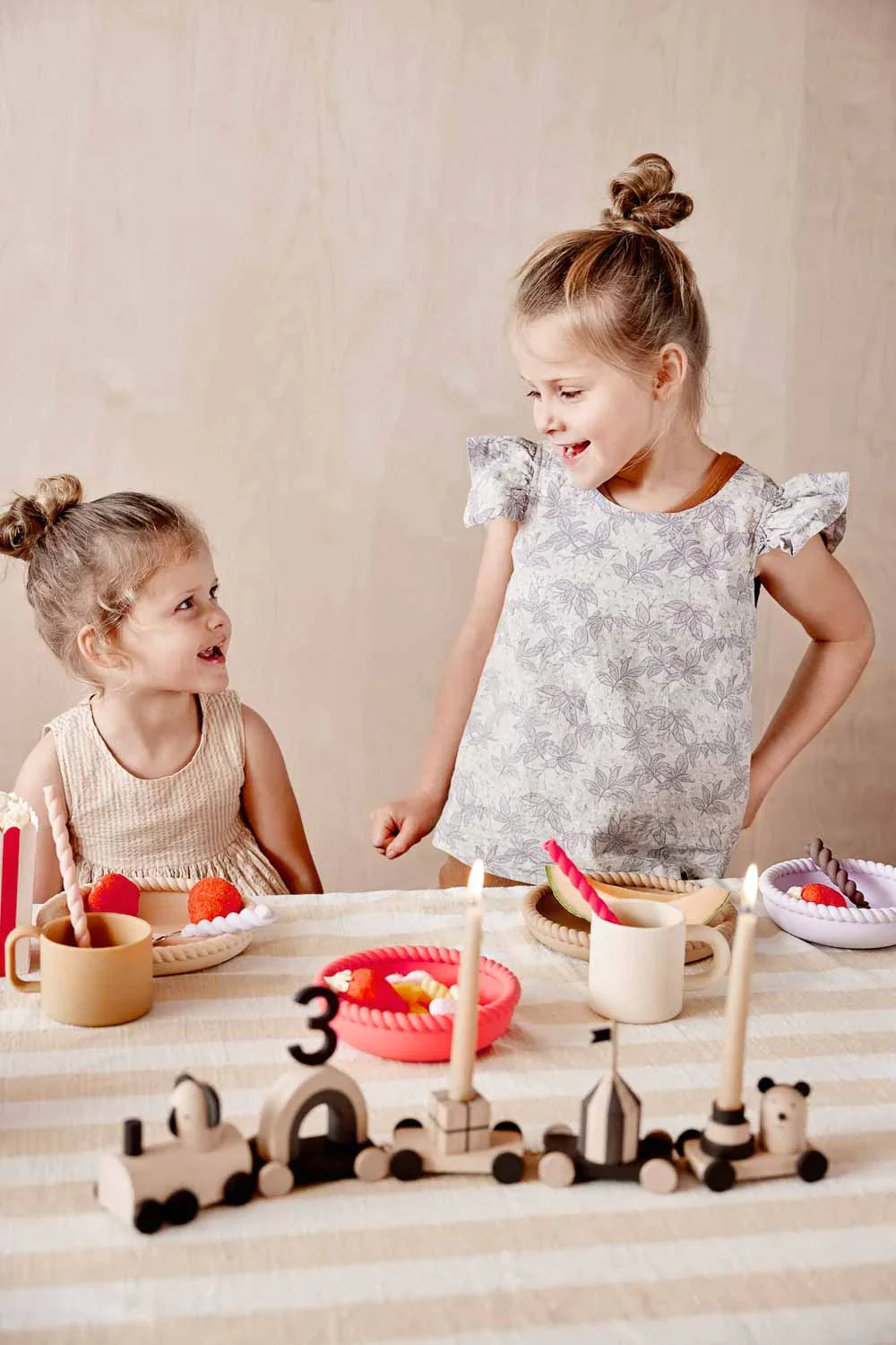 OYOY Silicone Bestek Set 3 | Lavender / Vanilla / Cherry Red