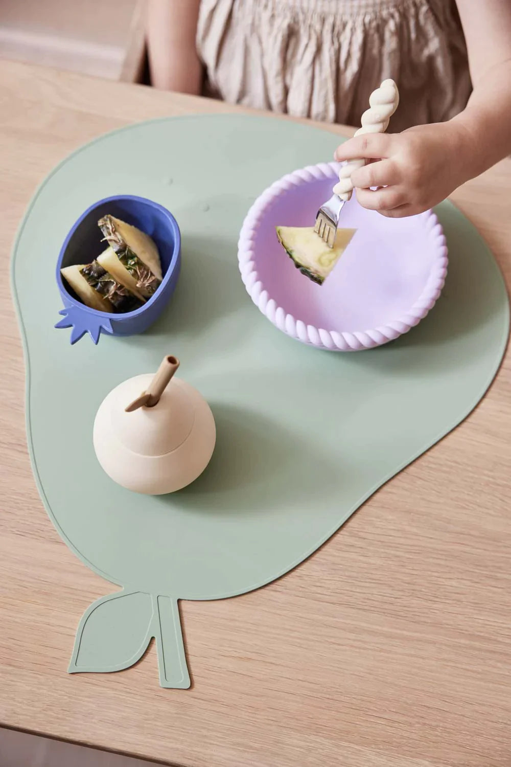 OYOY Living Mellow Bestek Pack 3 | Pale Mint / Choko / Ice Blue