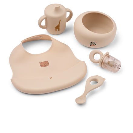 Liewood Mileah Baby Eetset | Apple Blossom