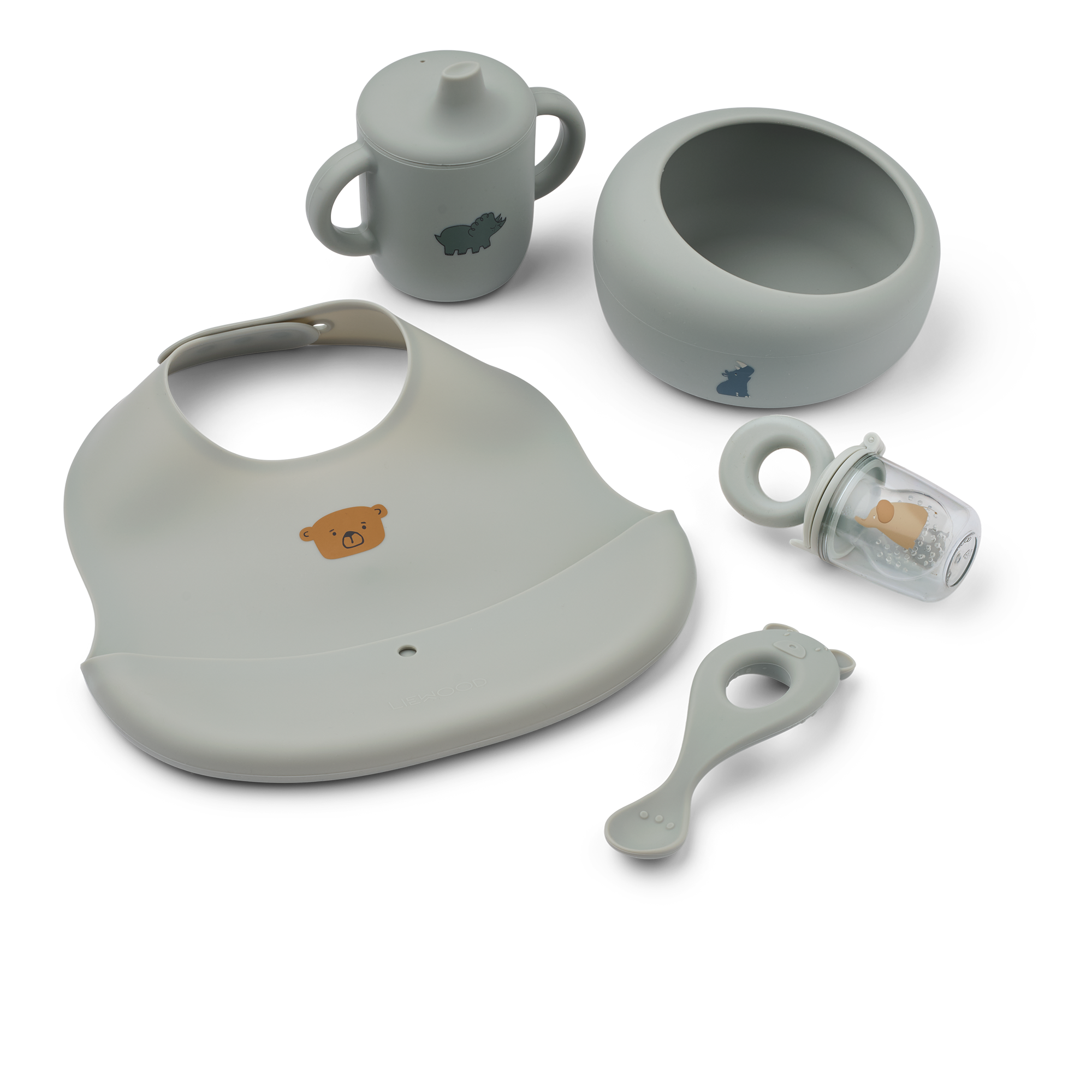 Liewood Mileah Baby Eetset | Dove Blue