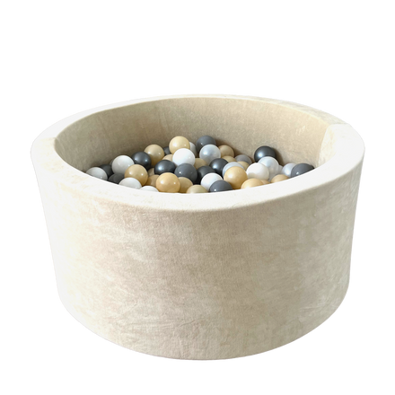 Moje Ballenbad Soft Velvet 90x40cm | Ecru