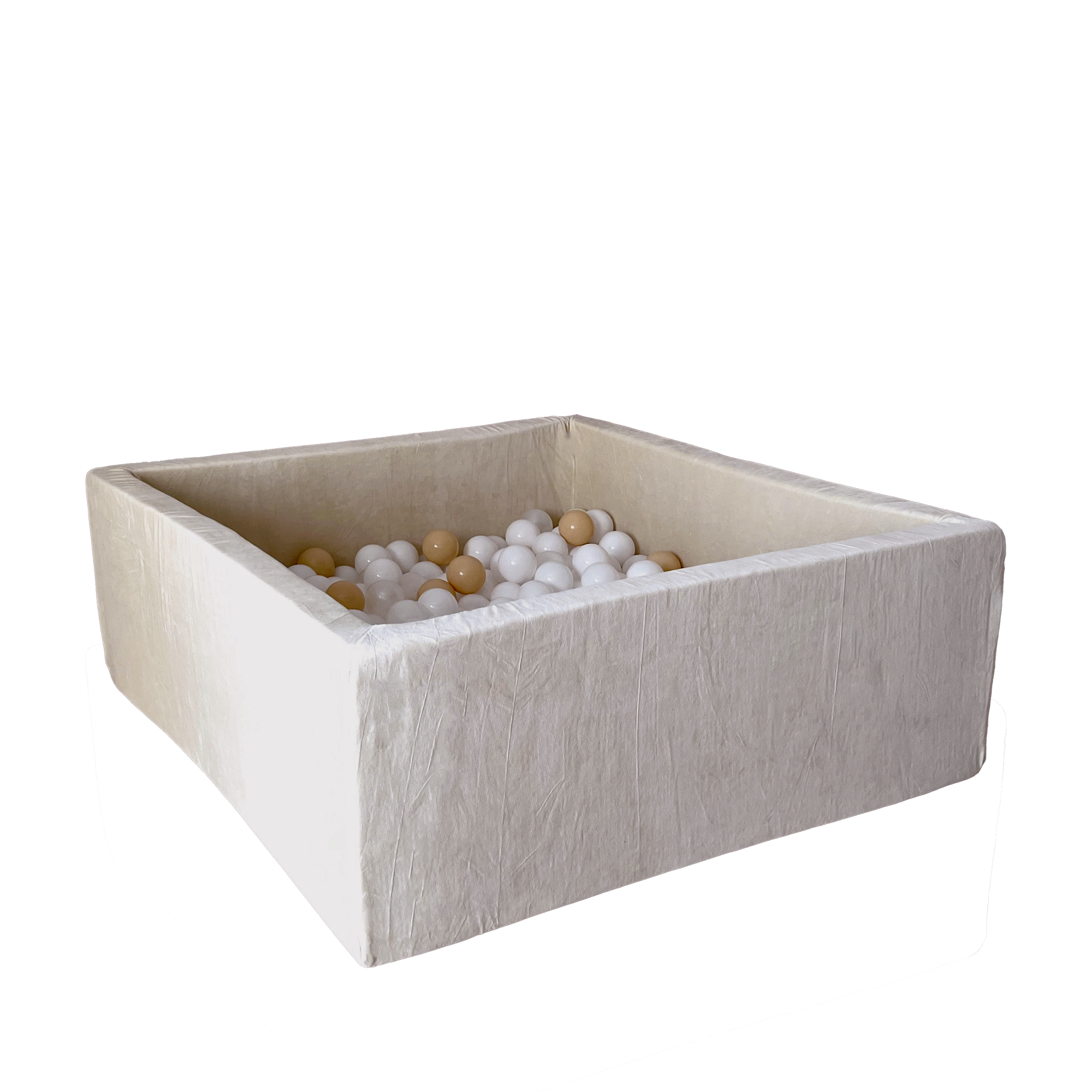 Moje Ballenbad Soft Velvet 106x106x40 | Ecru