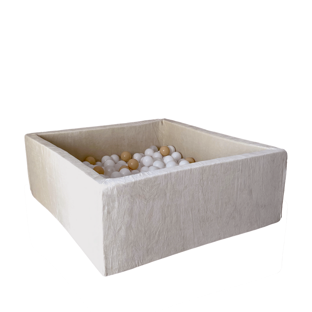 Moje Ballenbad Soft Velvet 106x106x40 | Ecru