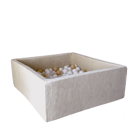 Moje Ballenbad Soft Velvet 106x106x40 | Ecru