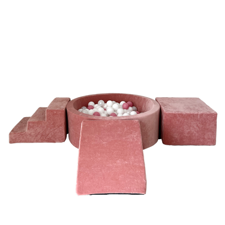 Moje Ballenbad Rond & Playset Elementen 3st Soft Velvet | Raspberry Pink