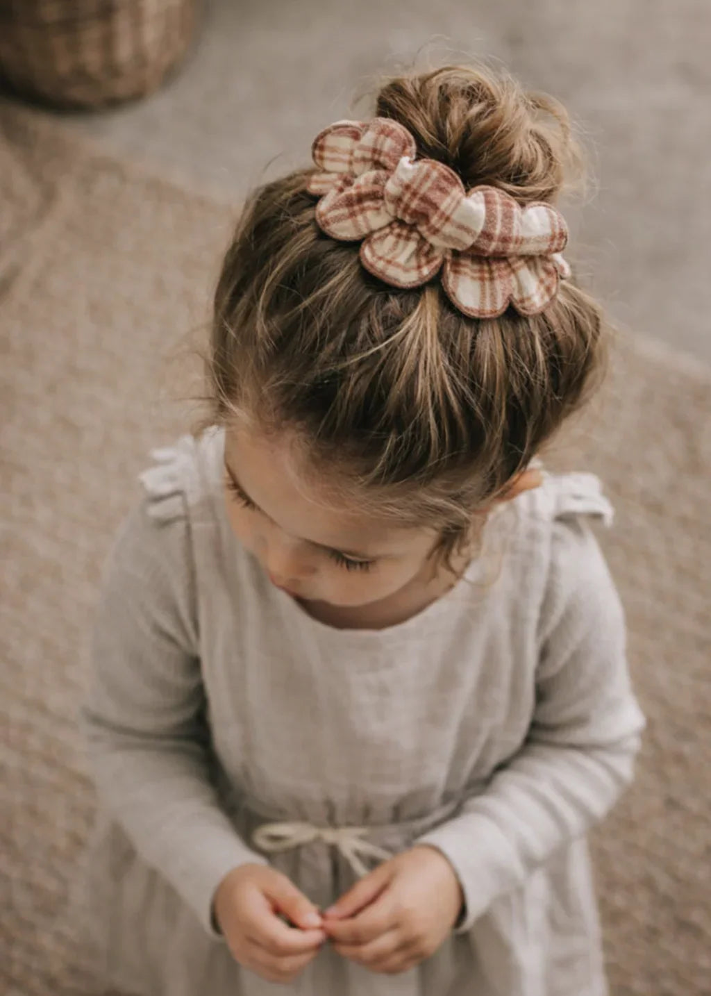 Mrs. Ertha Haar Scrunchie | Honey Plaid