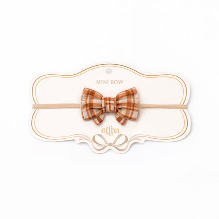 Mrs. Ertha Little Bow Haarband | Honey Plaid