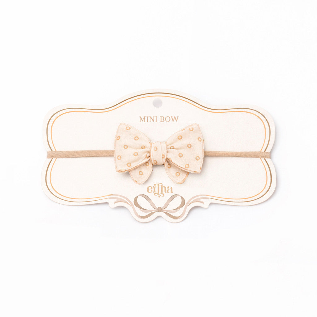 Mrs. Ertha Little Bow Haarband | Neutral Dots
