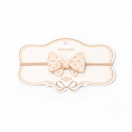 Mrs. Ertha Little Bow Haarband | Neutral Dots