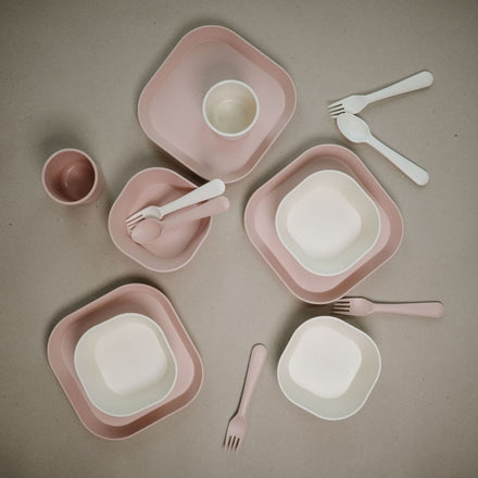 Mushie Bestek Vork & Lepel | Ivory