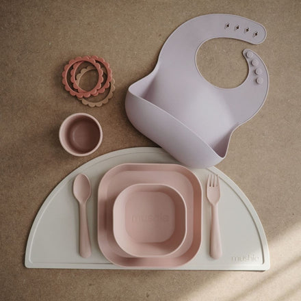 Mushie Kom Vierkant Set 2 | Blush
