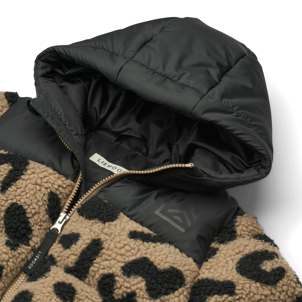 Liewood Niko Pile Jacket | Mega Leo / Oat Mix
