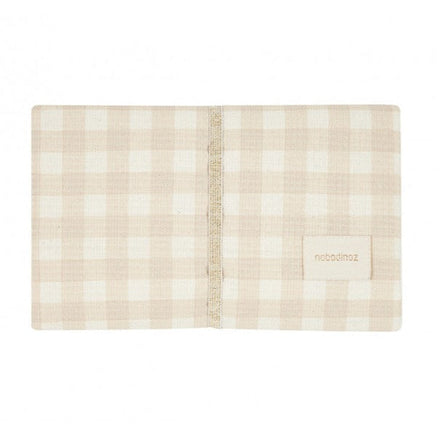 Nobodinoz Mozart Waterproof Changing Pad 68x50cm | Ivory Checks