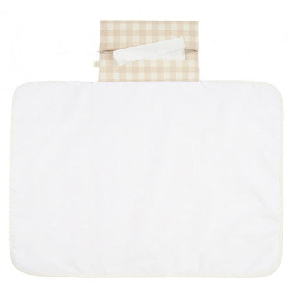 Nobodinoz Mozart Waterproof Changing Pad 68x50cm | Ivory Checks