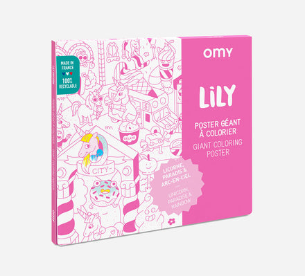 Omy Gigantische Kleurposter | Lily