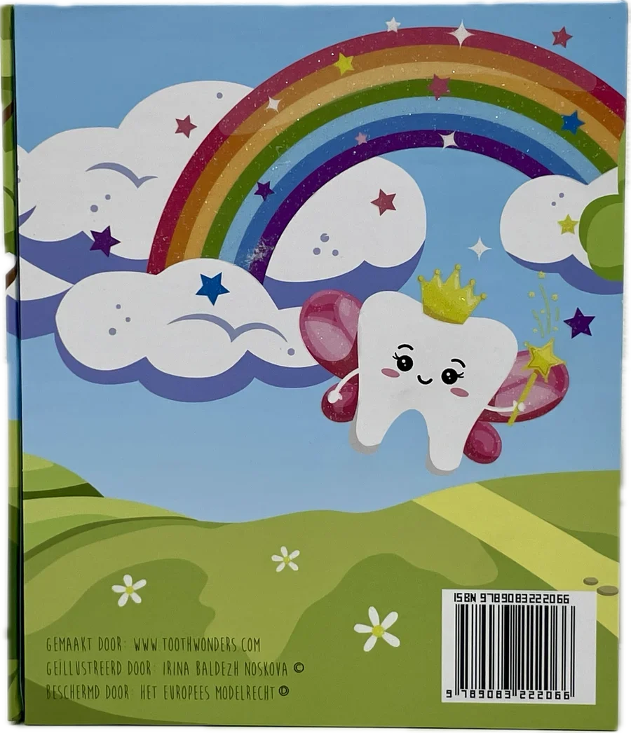 Tandenboekje Unicorn van Tandenpret inclusief 5 kaartjes met weetjes over tanden