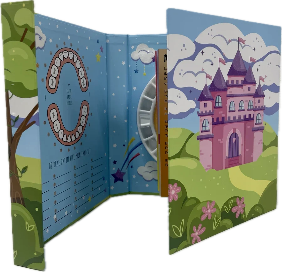 Tandenpret bewaarboek Unicorn met plaats voor een foto en notities over het tanden wisselen