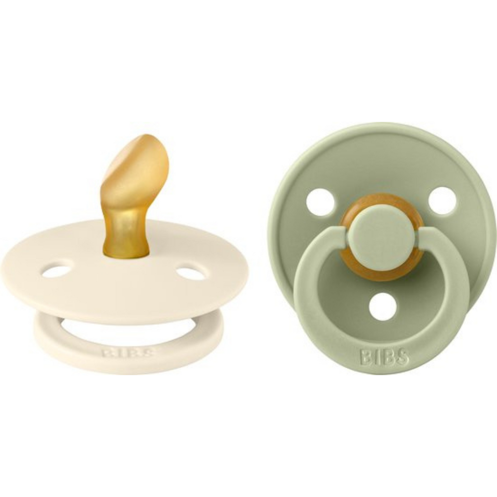 Bibs Fopspeen Anatomisch 0+M Maat 1 | Ivory / Sage