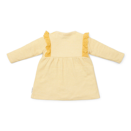 Little Dutch Newborn Noos Little Farm Jurkje Lange Mouw | Warm Yellow Check