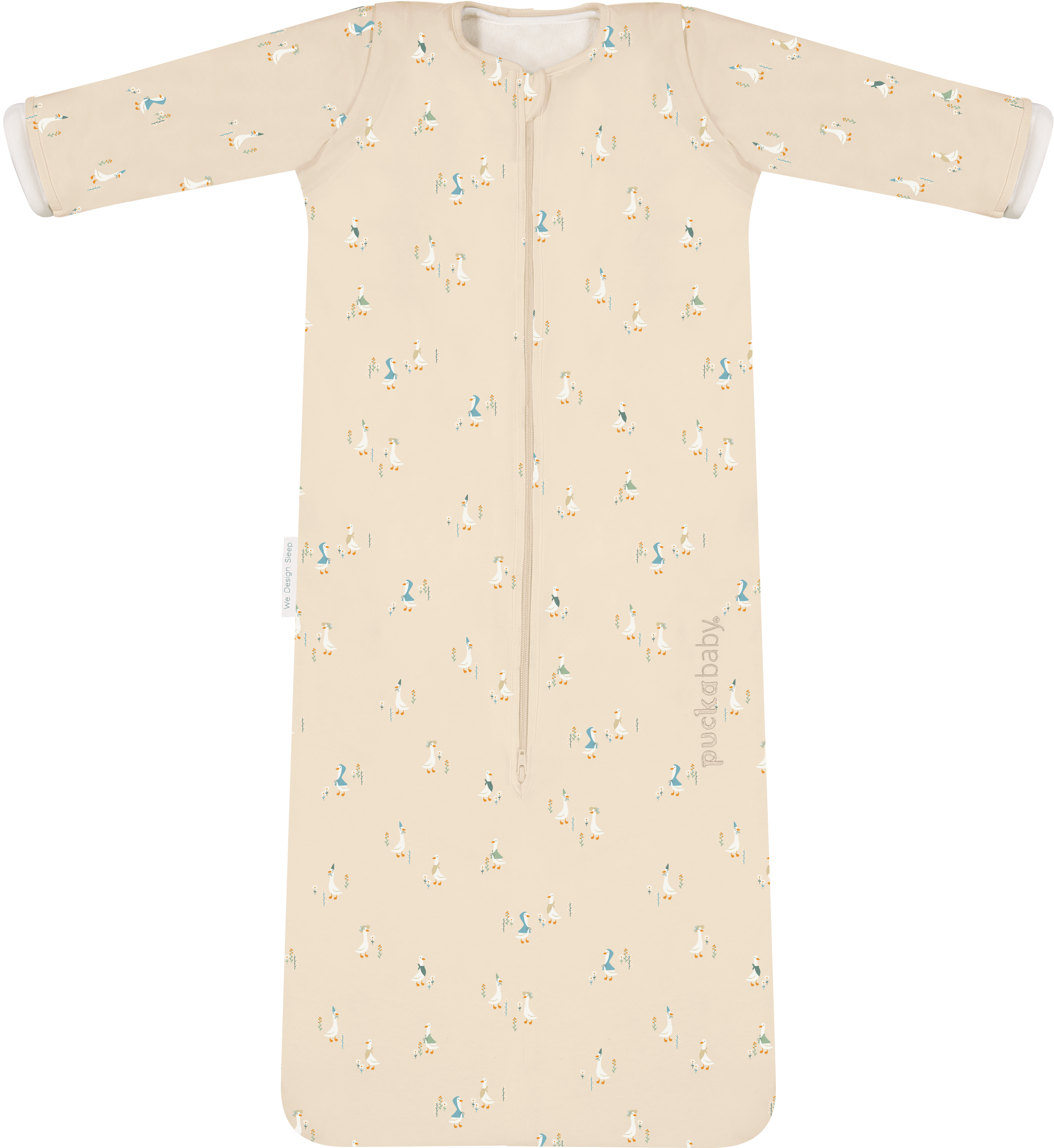 Puckababy The Bag 4 Seasons Geese open vooraanzicht, maat 100 cm, in de collectie van De Gele Flamingo