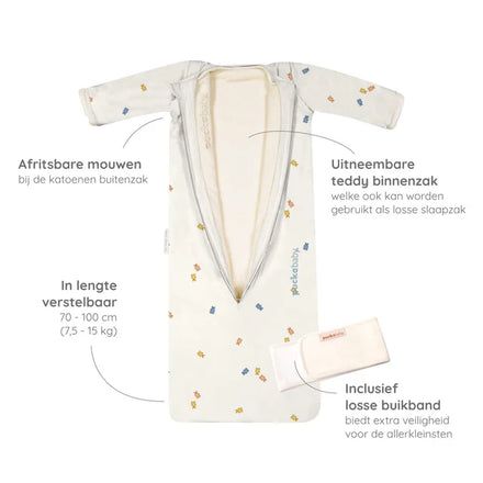 Puckababy Slaapzak The Bag 4 Seasons - 6 M/2.5 Y | Gummy Bears