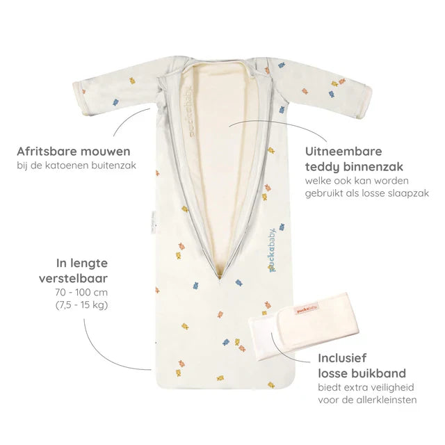 Puckababy Slaapzak The Bag 4 Seasons - 6 M/2.5 Y | Gummy Bears