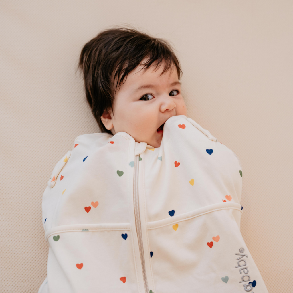 Puckababy Inbakerslaapzak Mini 3/6 M - Cotton | Hearts Confetti