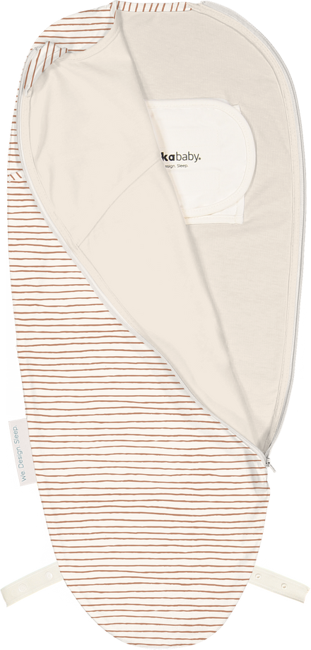 Puckababy Slaapzak The Original - Piep - 0/3 M - Cotton | Hazel stripes