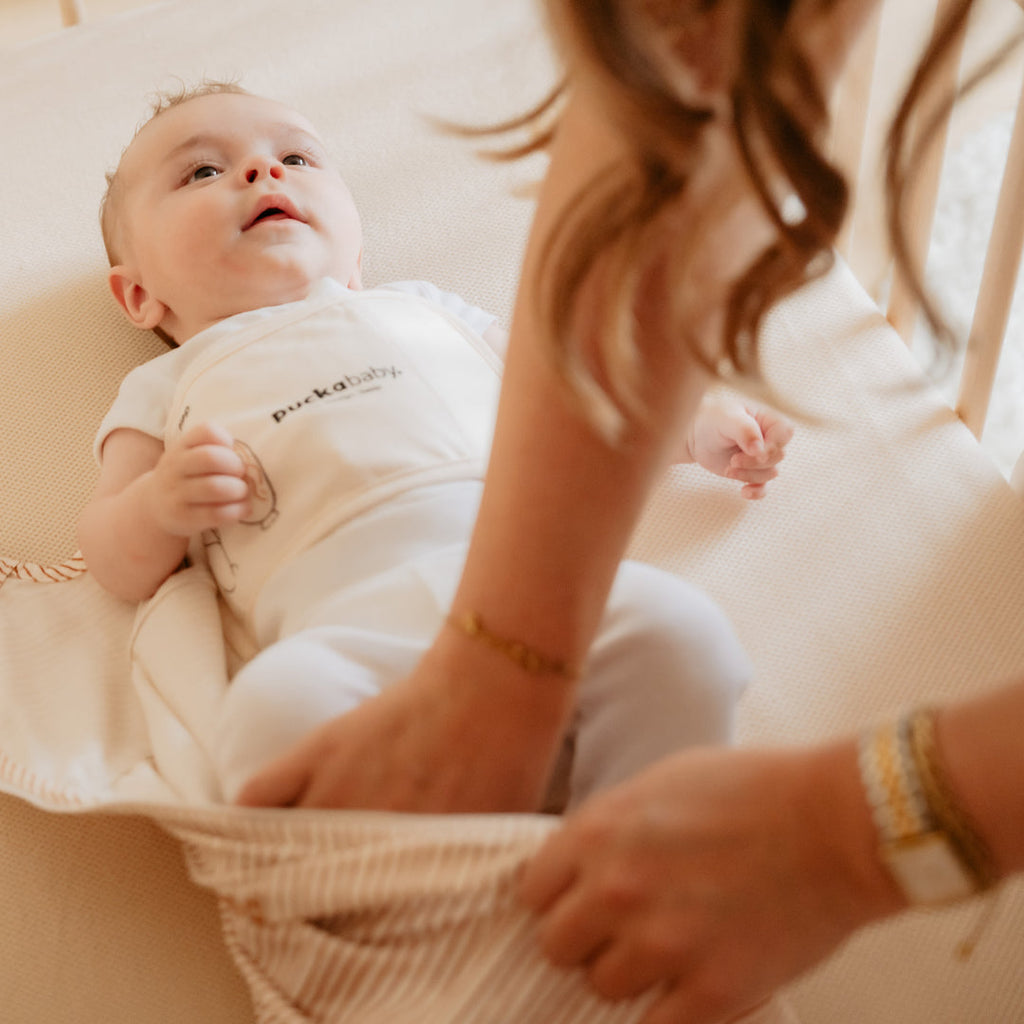 Puckababy Slaapzak The Original - Piep - 0/3 M - Cotton | Hazel stripes